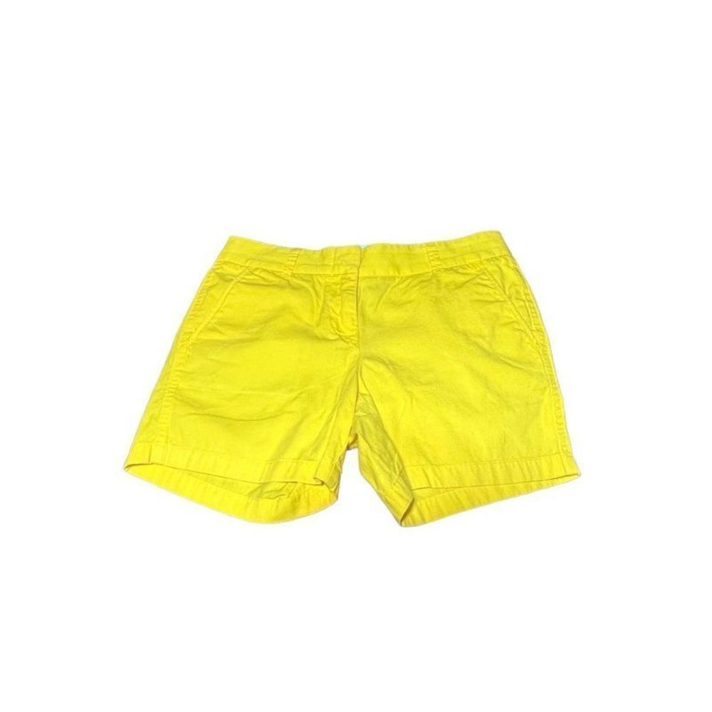 J. Crew Chino Broken-In Canary Yellow Shorts Size 2